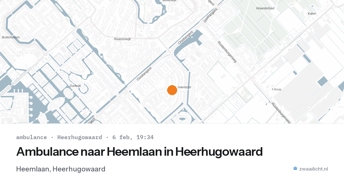 Ambulance naar Heemlaan in Heerhugowaard — 6 feb 2026