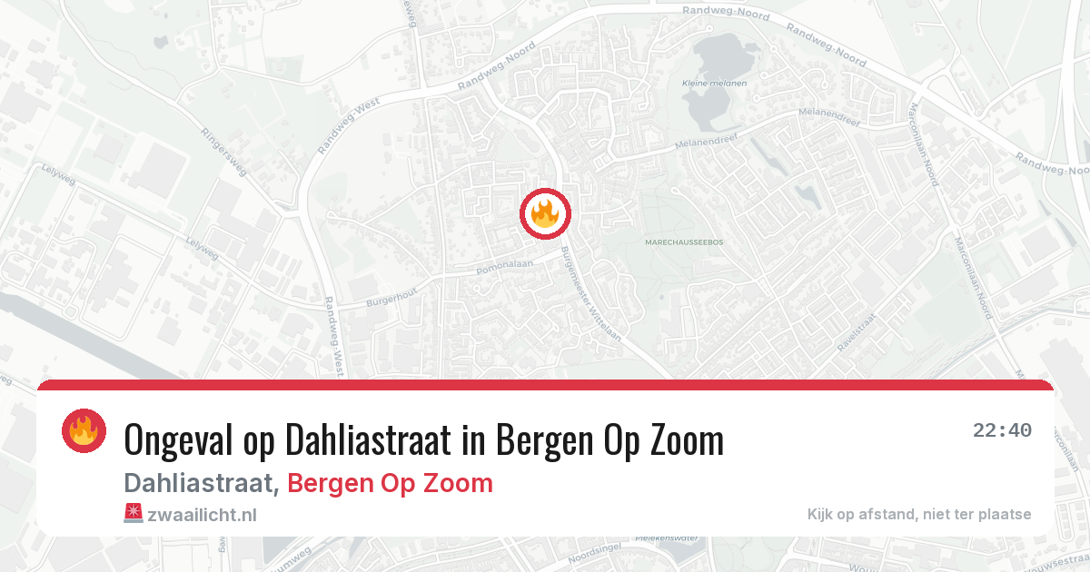 Ongeval op Dahliastraat in Bergen Op Zoom — 2 jul 2026