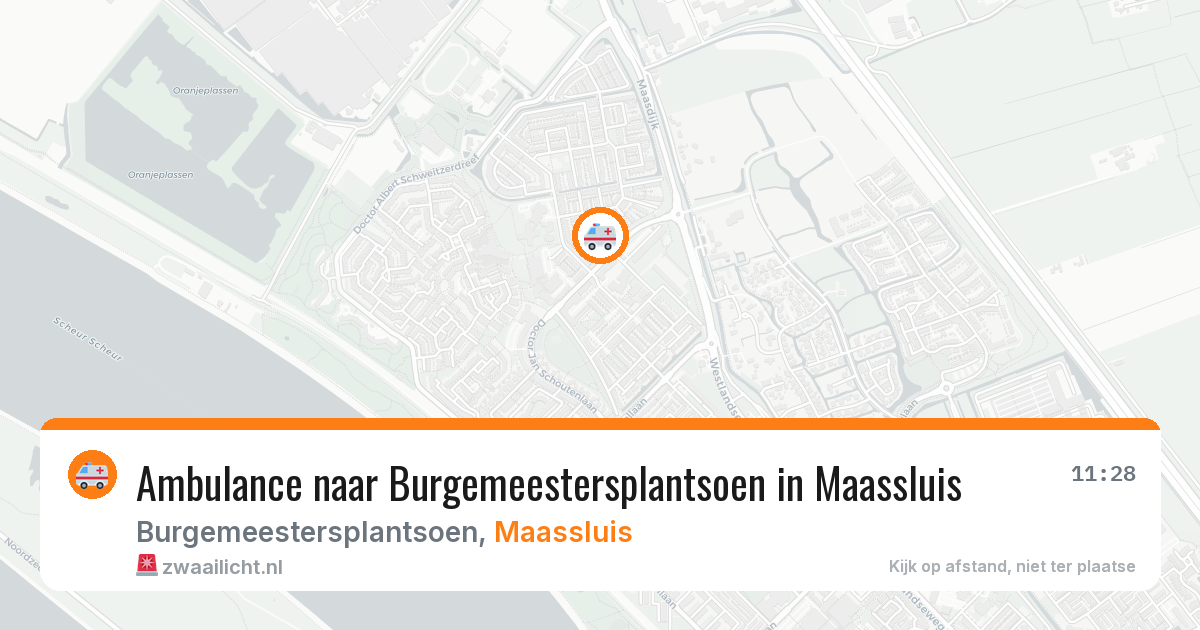 Ambulance naar Burgemeestersplantsoen in Maassluis — 22 mei 2026