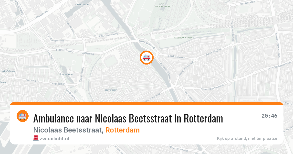 Ambulance naar Nicolaas Beetsstraat in Rotterdam — 19 mrt 2026
