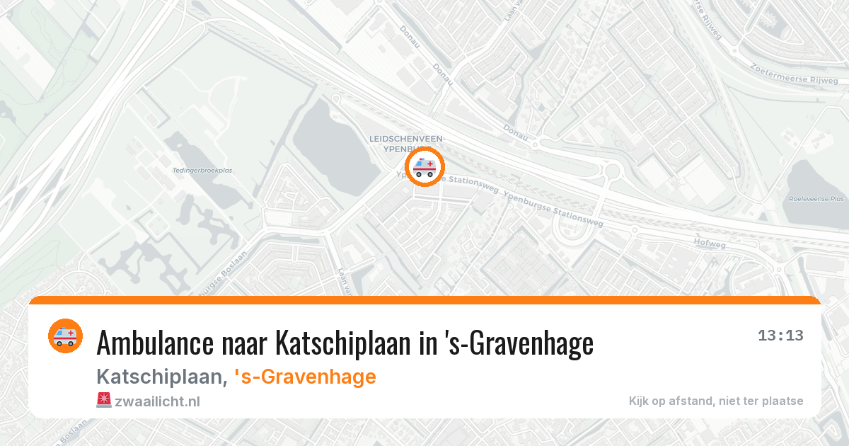 Ambulance naar Katschiplaan in 's-Gravenhage — 13 jul 2026