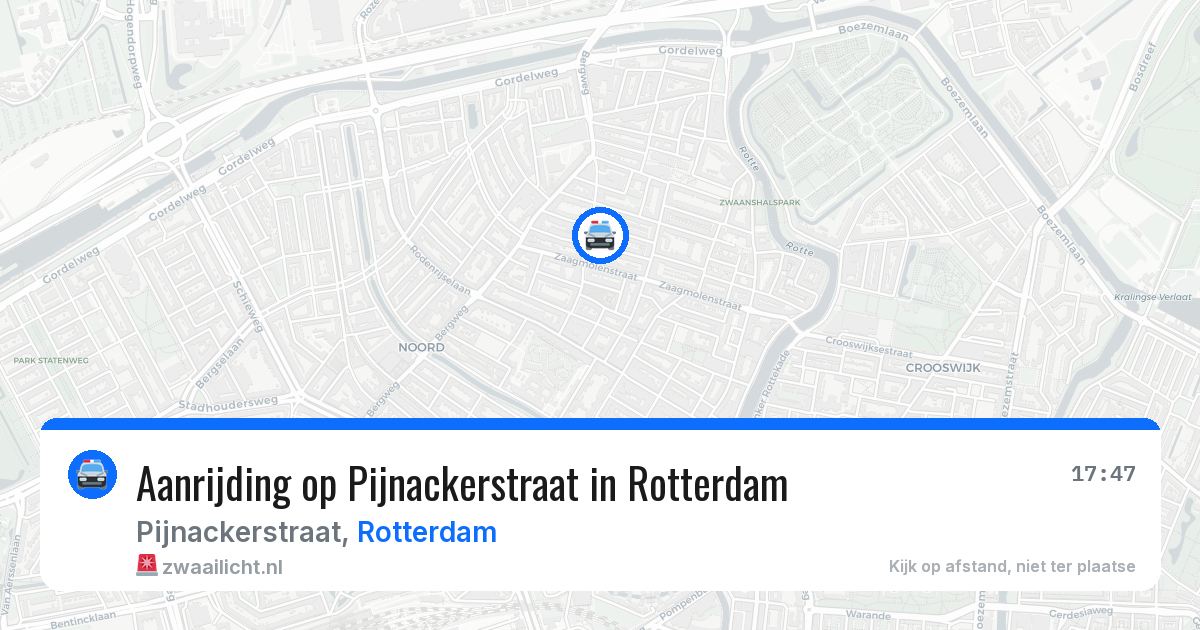 Aanrijding op Pijnackerstraat in Rotterdam — 8 mei 2026