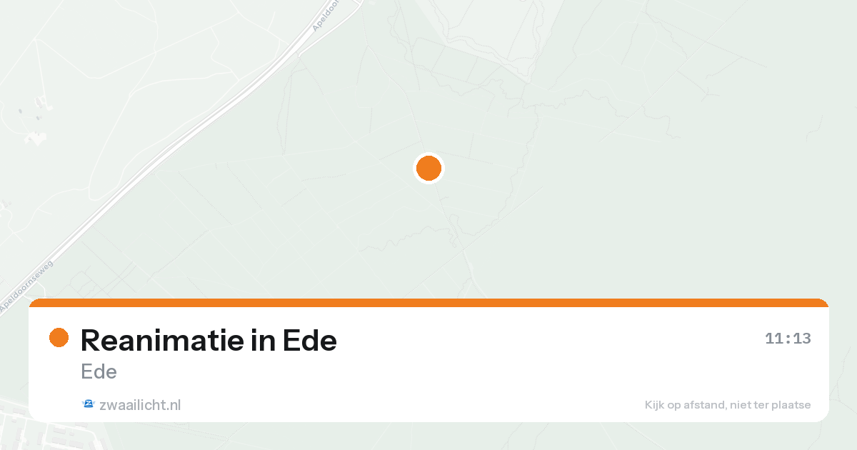 Reanimatie in Ede — 16 aug 2026