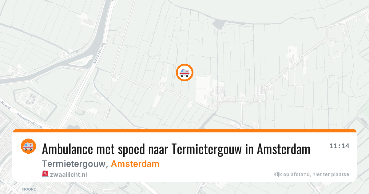 Ambulance met spoed naar Termietergouw in Amsterdam — 11 jun 2026