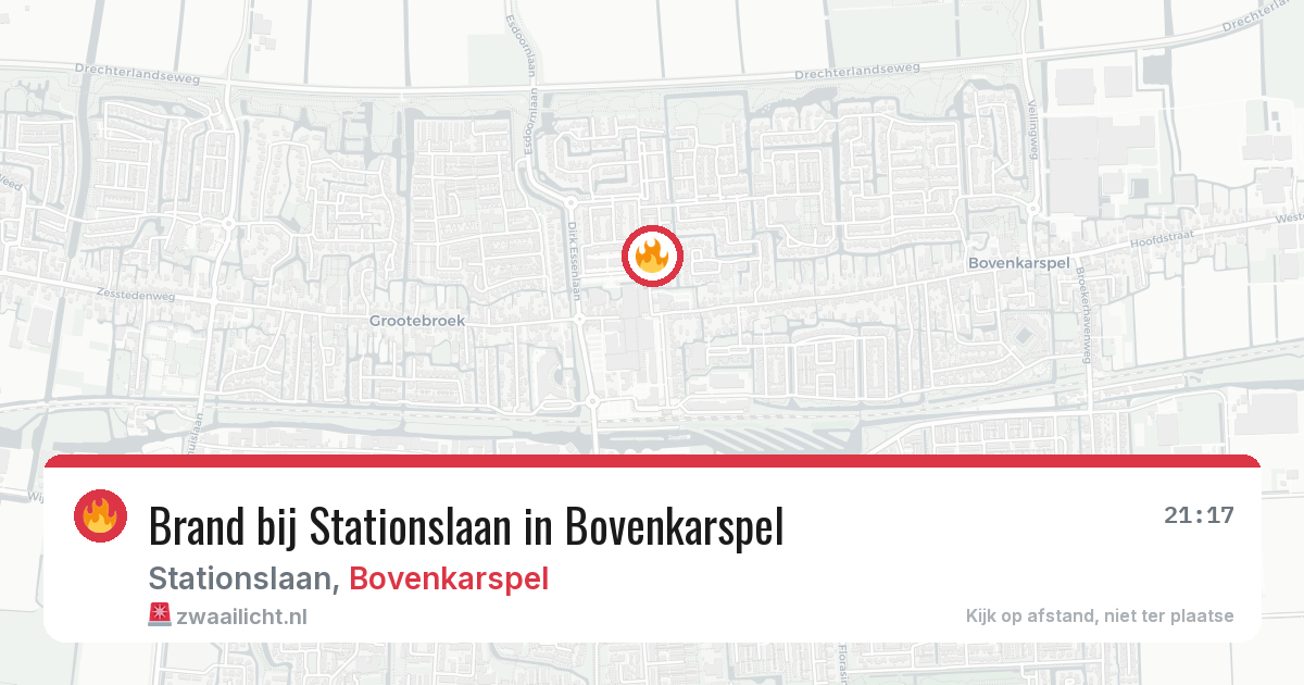 Brand bij Stationslaan in Bovenkarspel — 10 apr 2026