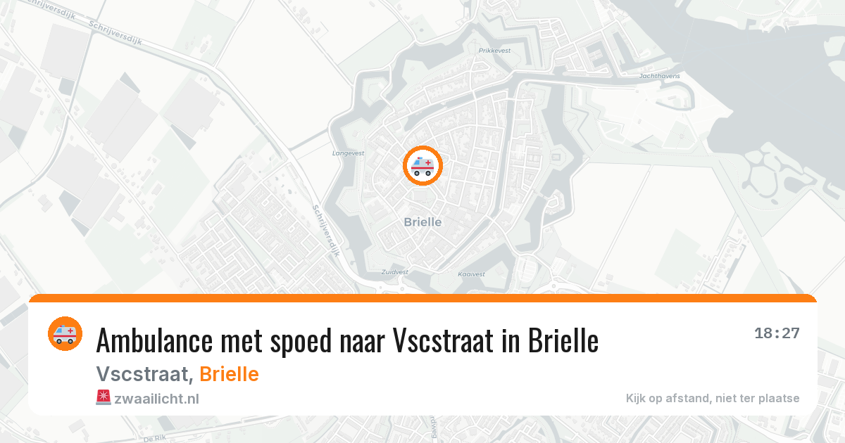 Ambulance met spoed naar Vscstraat in Brielle — 5 mei 2026