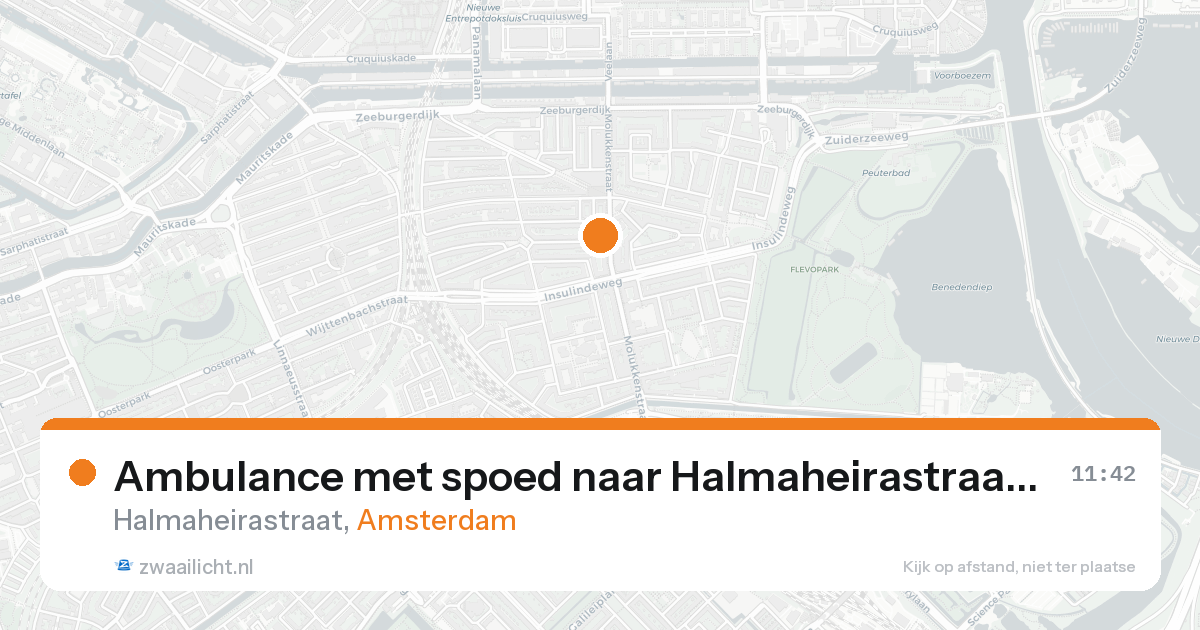 Ambulance met spoed naar Halmaheirastraat in Amsterdam — 31 jan 2026