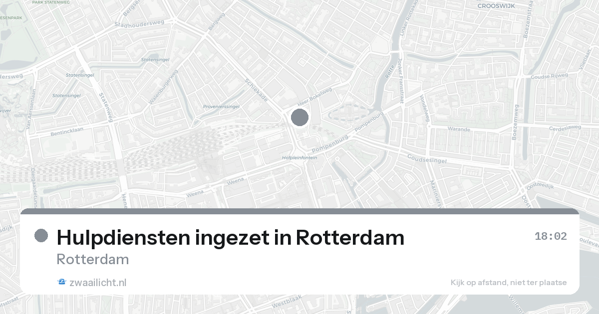 Hulpdiensten ingezet in Rotterdam — 30 jan 2026 | 🚨 Zwaailicht.nl