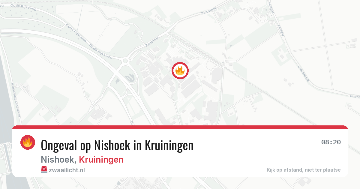 Ongeval op Nishoek in Kruiningen — 8 jun 2026