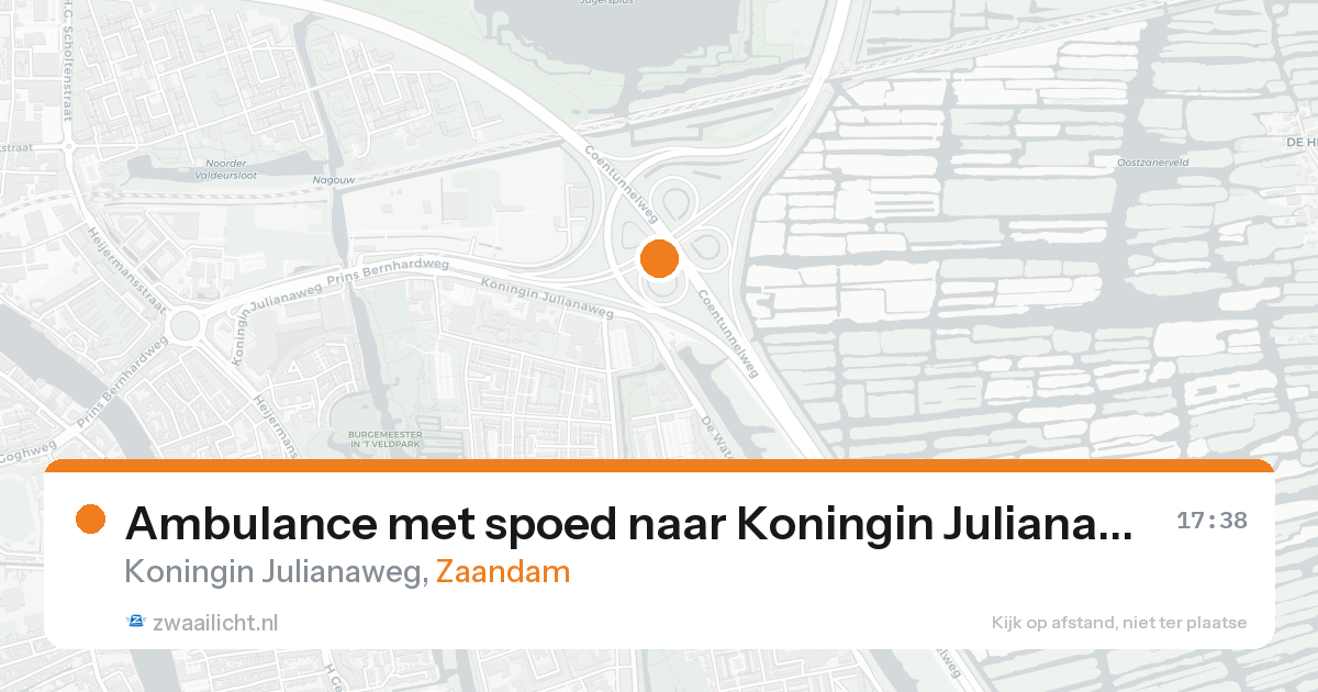Ambulance met spoed naar Koningin Julianaweg in Zaandam — 4 jun 2026