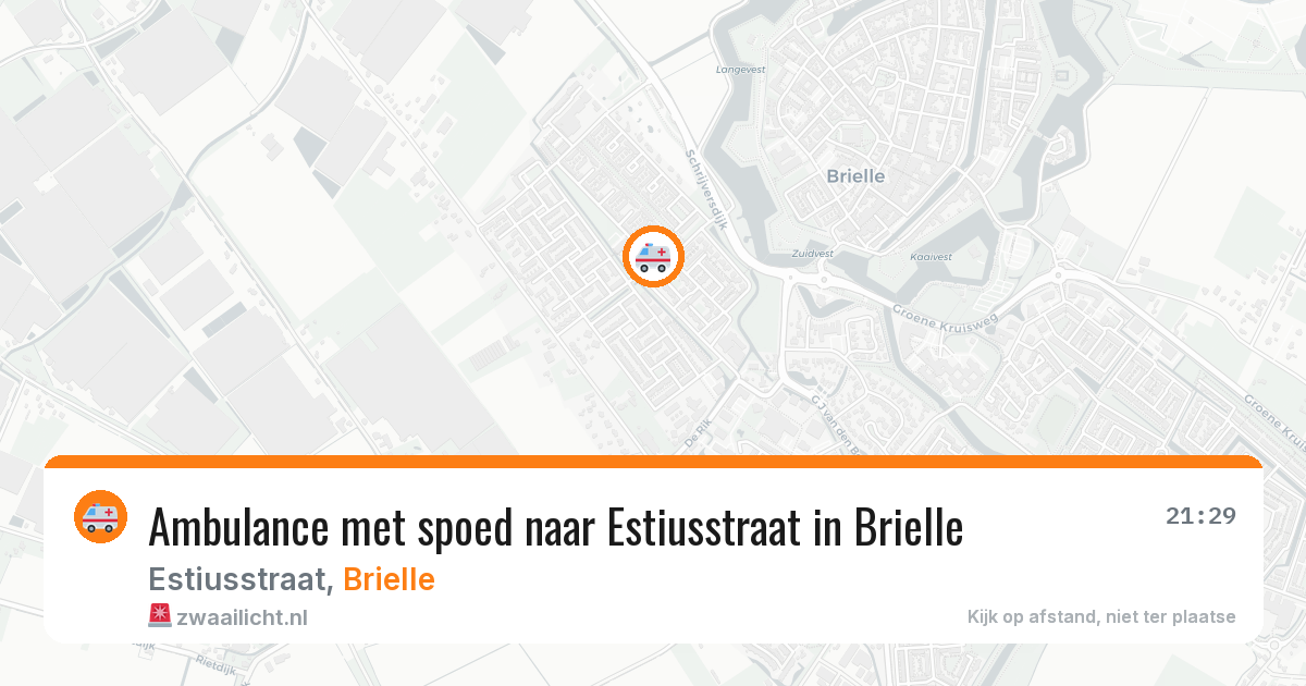 Ambulance met spoed naar Estiusstraat in Brielle — 23 jun 2026