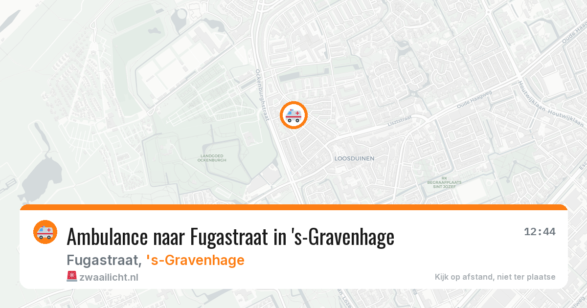 Ambulance naar Fugastraat in 's-Gravenhage — 2 aug 2026
