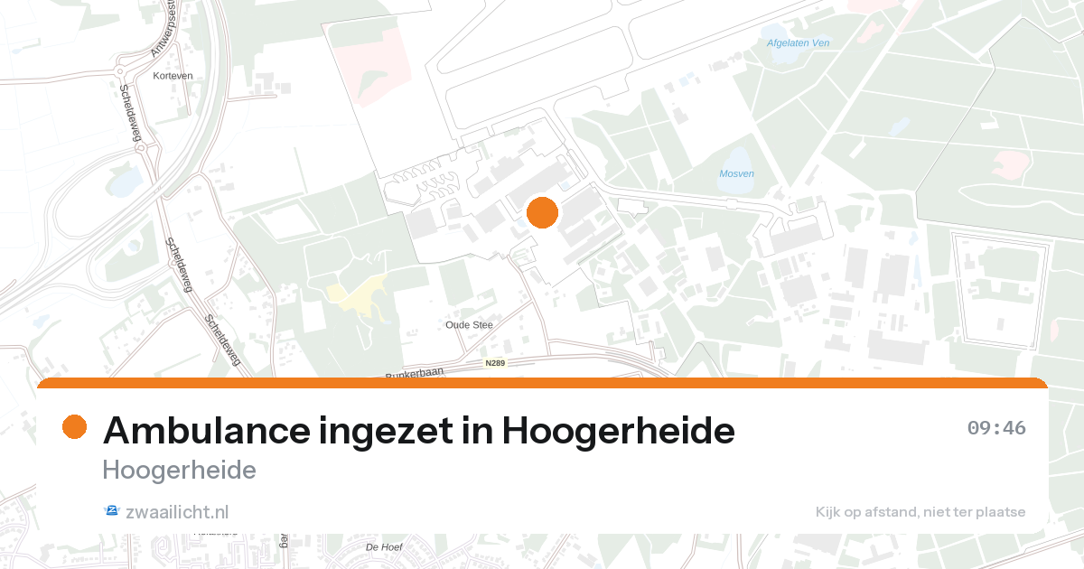 Ambulance ingezet in Hoogerheide — 27 aug 2026