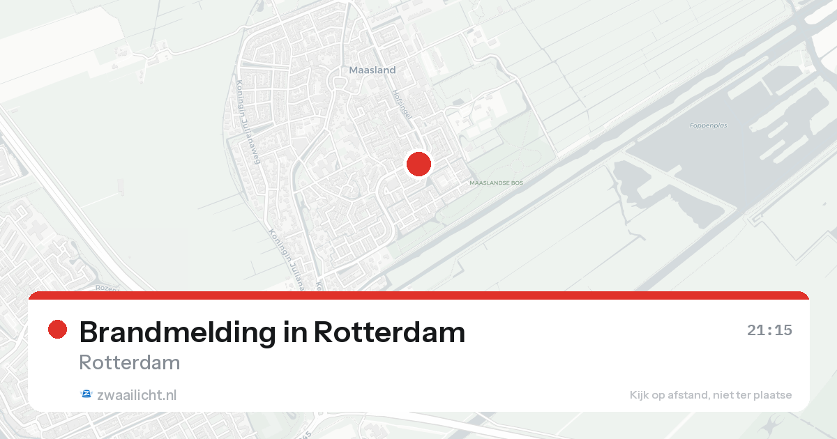 Brandmelding in Rotterdam — 23 aug 2026