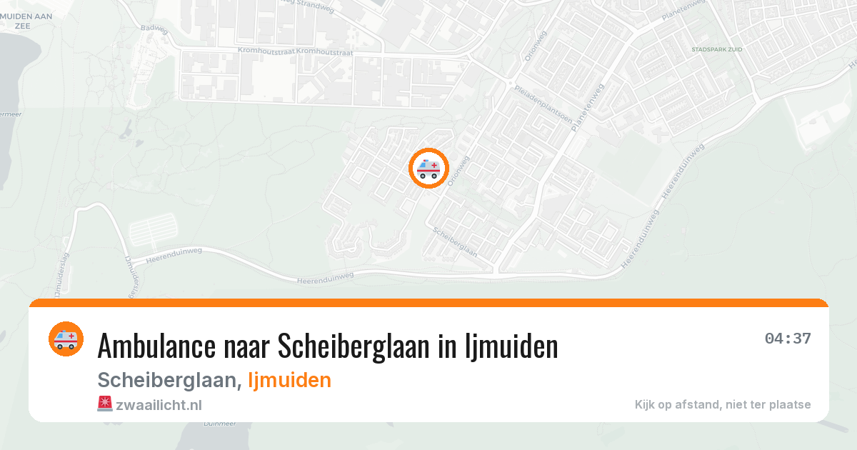 Ambulance naar Scheiberglaan in Ijmuiden — 8 mei 2026
