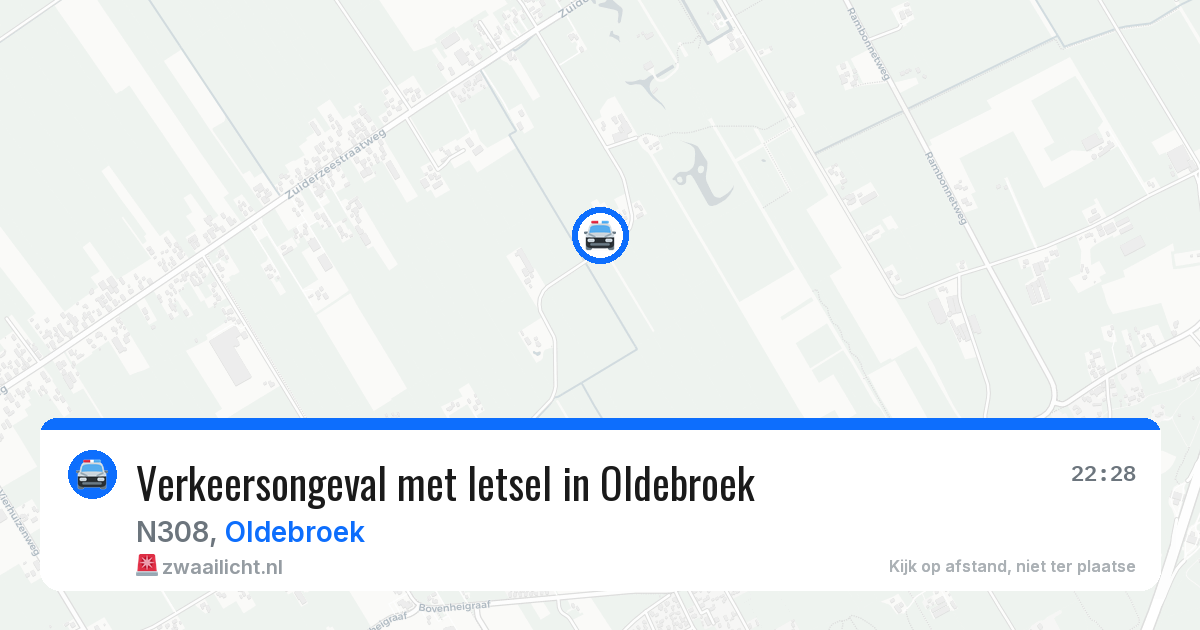 Verkeersongeval met letsel in Oldebroek — 8 aug 2026