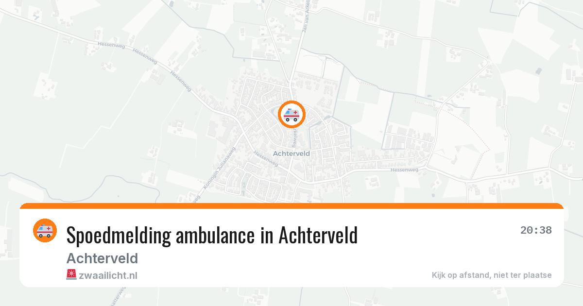 Spoedmelding ambulance in Achterveld — 4 aug 2026