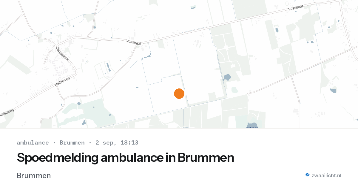 Spoedmelding ambulance in Brummen — 2 sep 2026