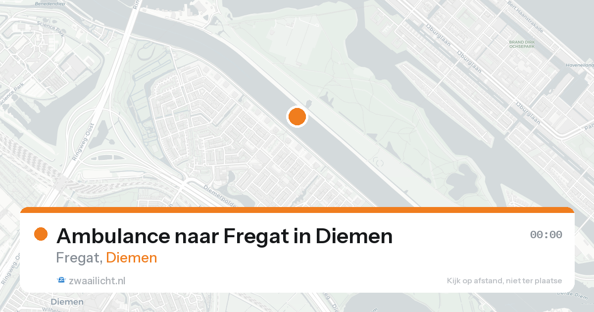 Ambulance naar Fregat in Diemen — 21 aug 2026