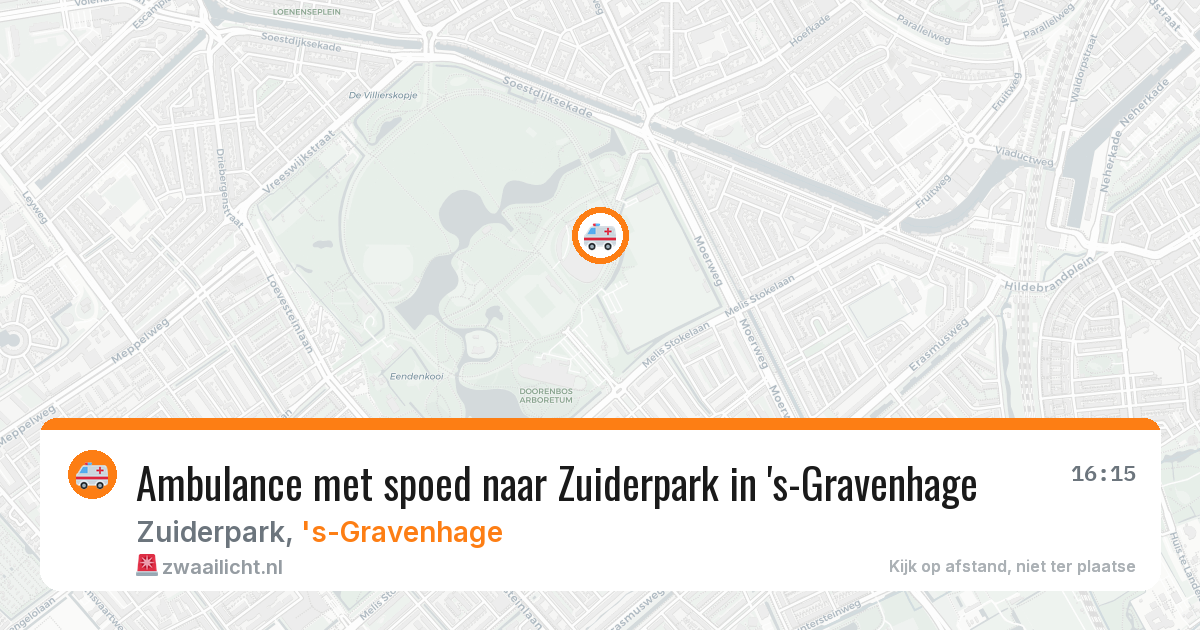 Ambulance met spoed naar Zuiderpark in 's-Gravenhage — 9 feb 2026