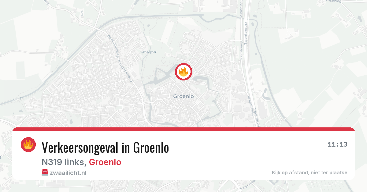 Verkeersongeval in Groenlo — 13 jun 2026