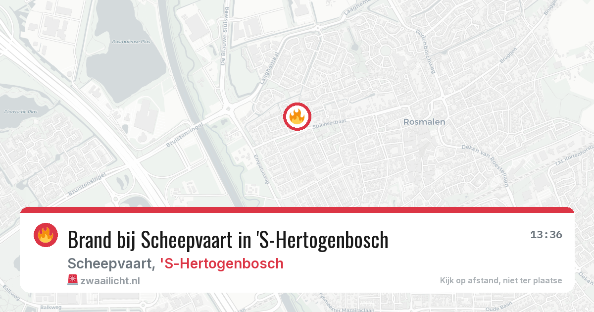 Brand bij Scheepvaart in 'S-Hertogenbosch — 14 aug 2026