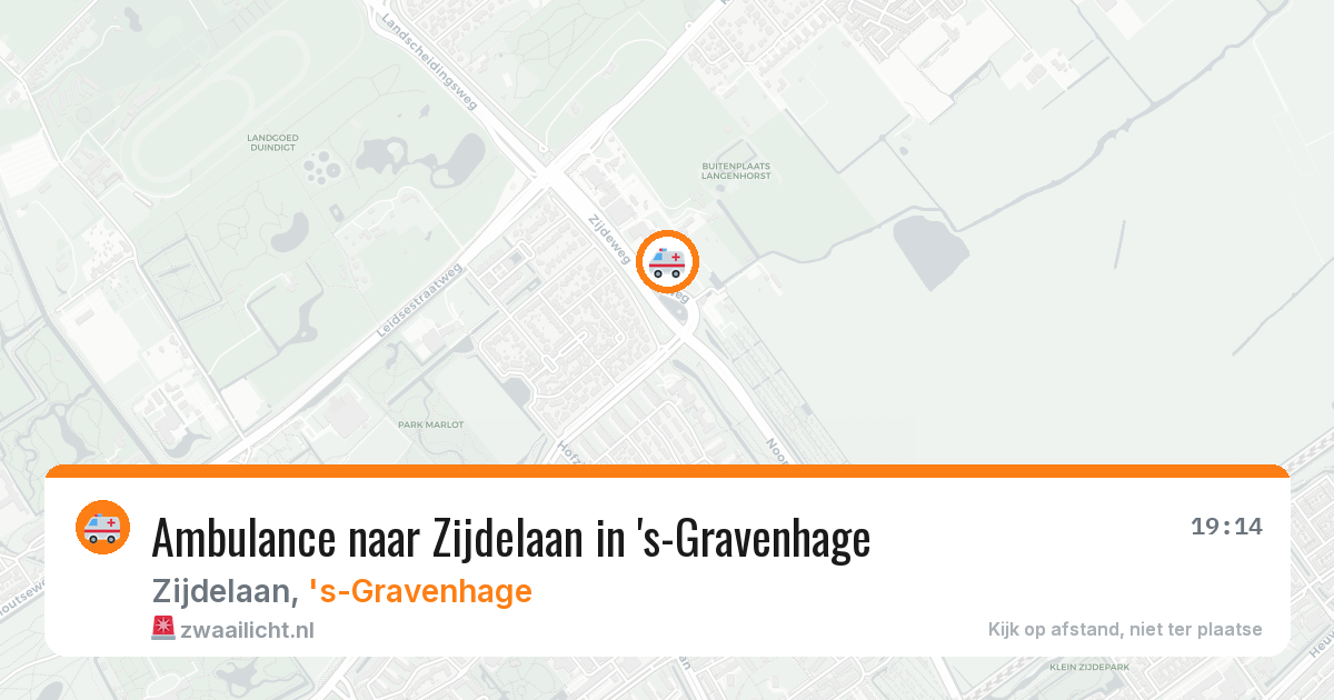 Ambulance naar Zijdelaan in 's-Gravenhage — 23 jun 2026