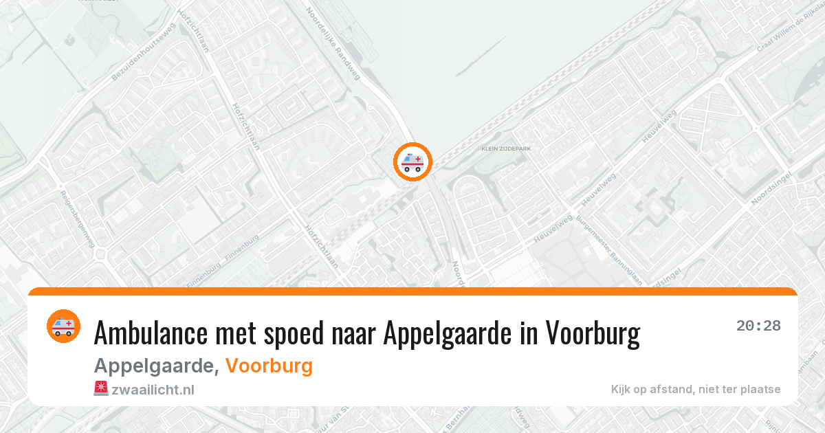 Ambulance met spoed naar Appelgaarde in Voorburg — 2 aug 2026