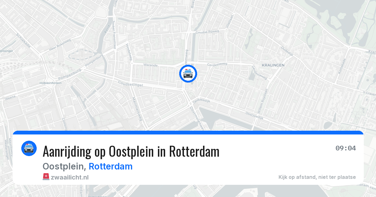 Aanrijding op Oostplein in Rotterdam — 28 jul 2026