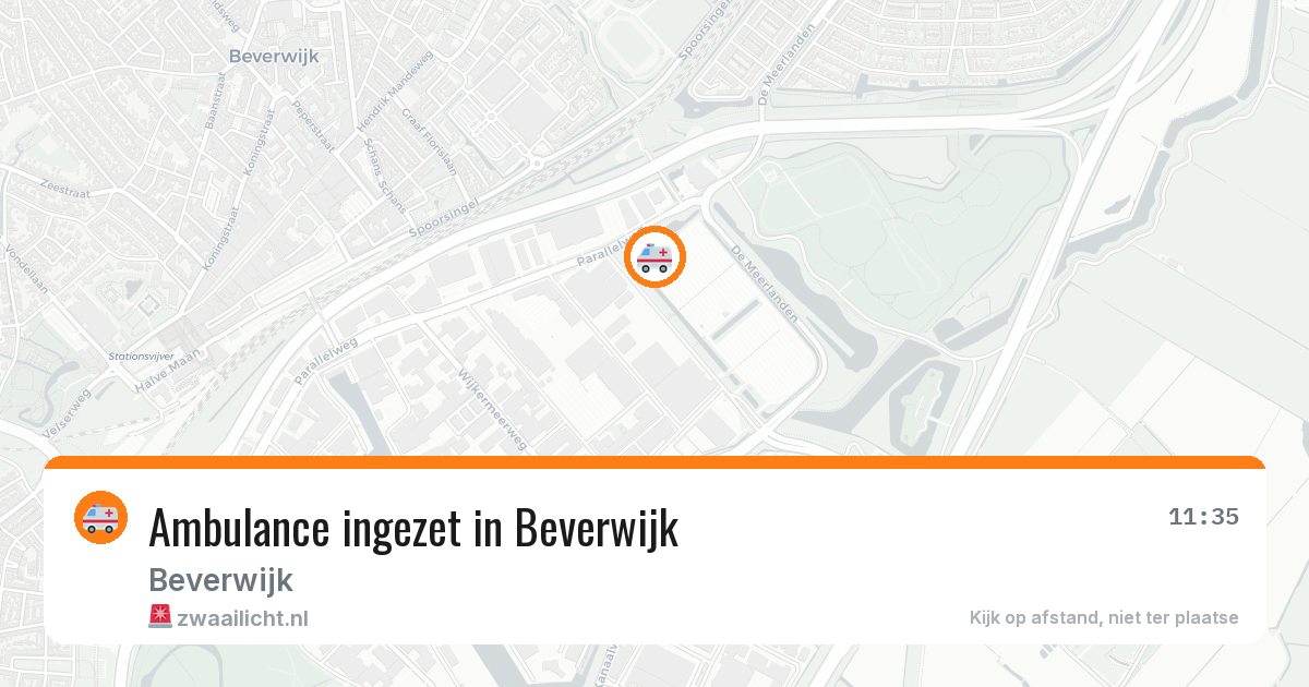 Ambulance ingezet in Beverwijk — 12 mei 2026