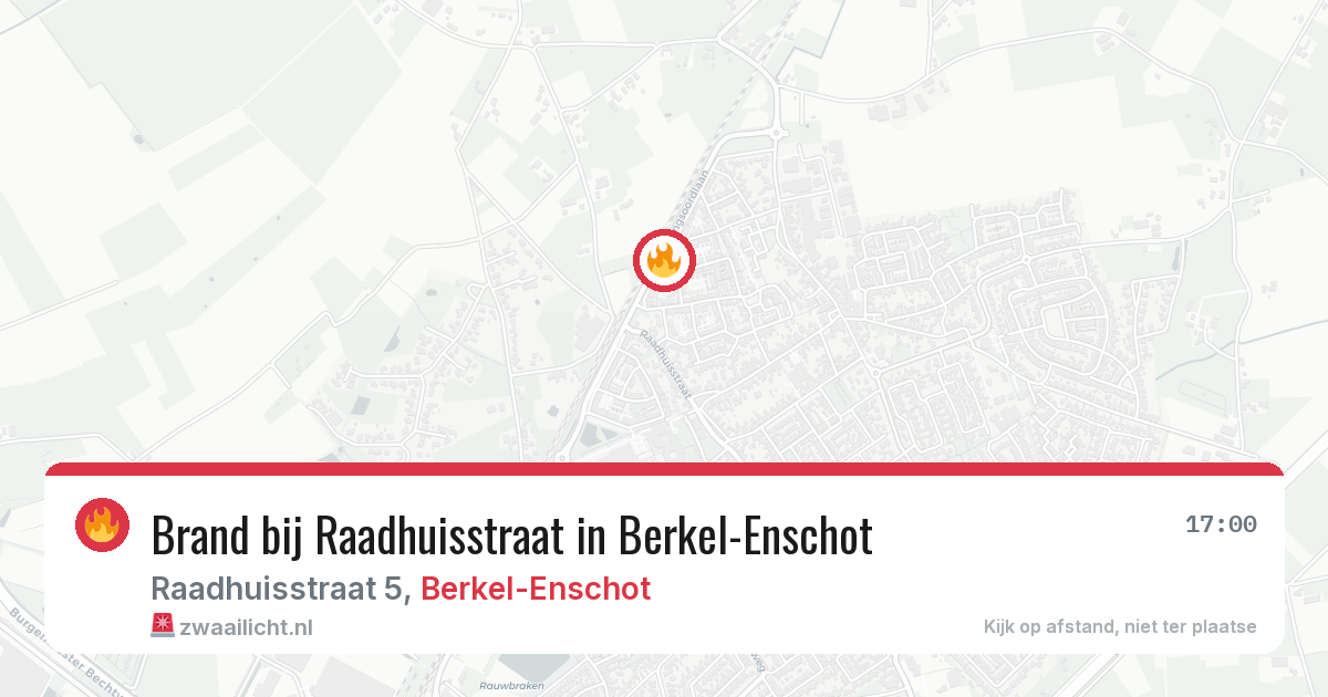 Brand bij Raadhuisstraat in Berkel-Enschot — 25 jun 2026