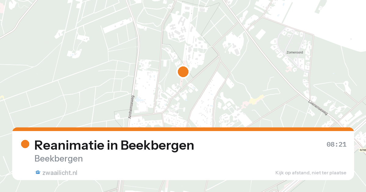 Reanimatie in Beekbergen — 28 aug 2026