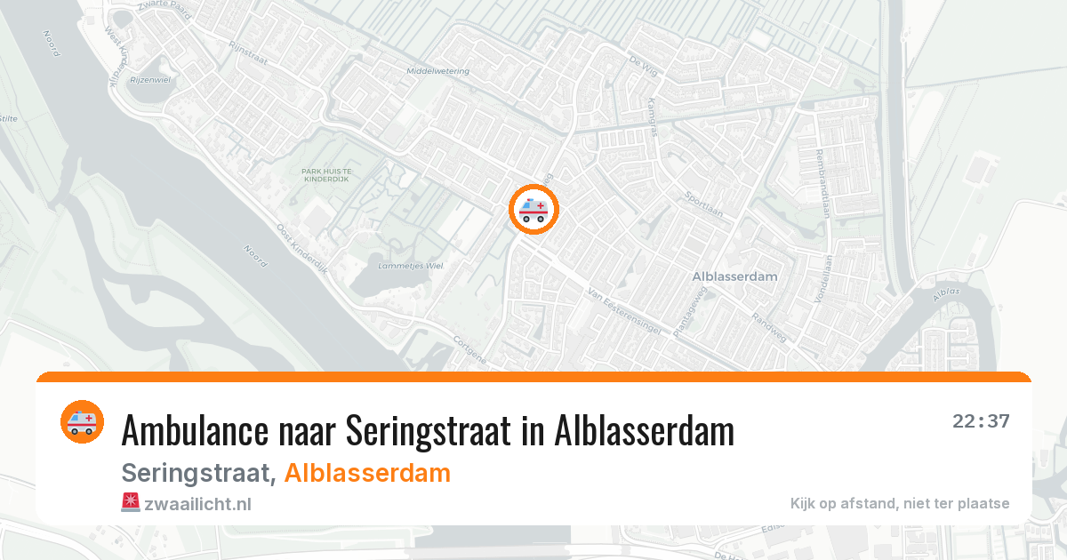 Ambulance naar Seringstraat in Alblasserdam — 4 mei 2026