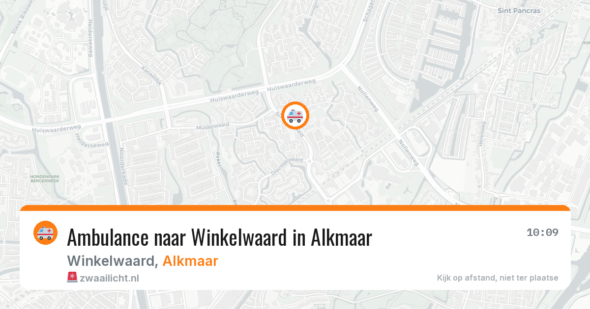 Ambulance naar Winkelwaard in Alkmaar — 7 mei 2026