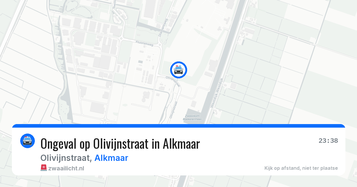 Ongeval op Olivijnstraat in Alkmaar — 1 aug 2026