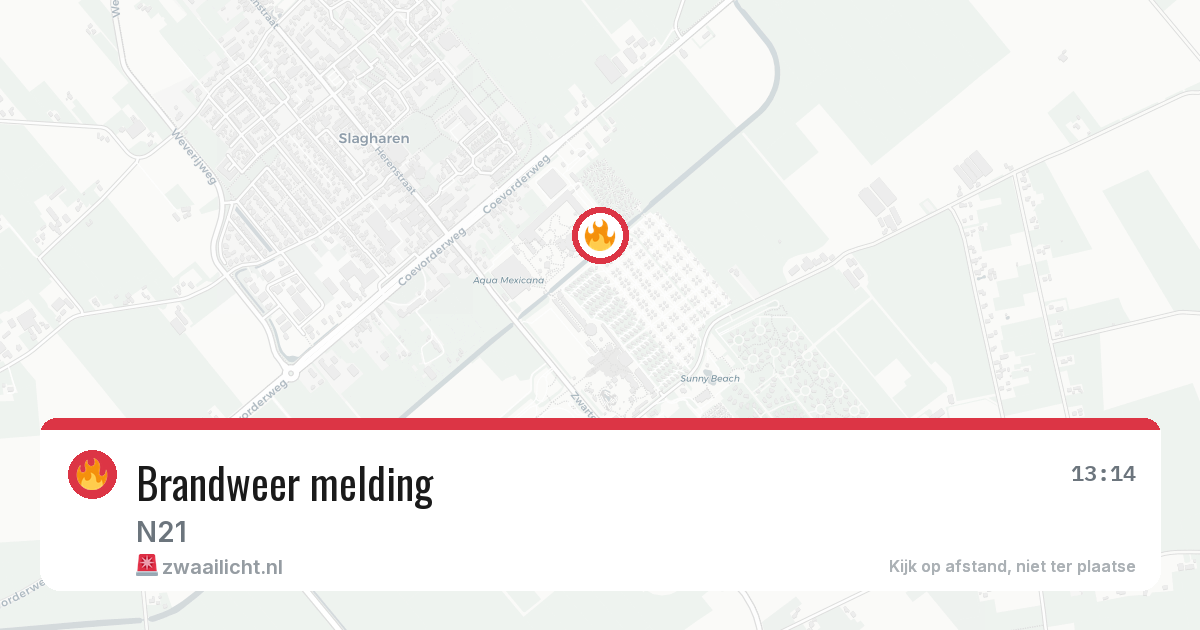 Brandweer melding — 5 mei 2026