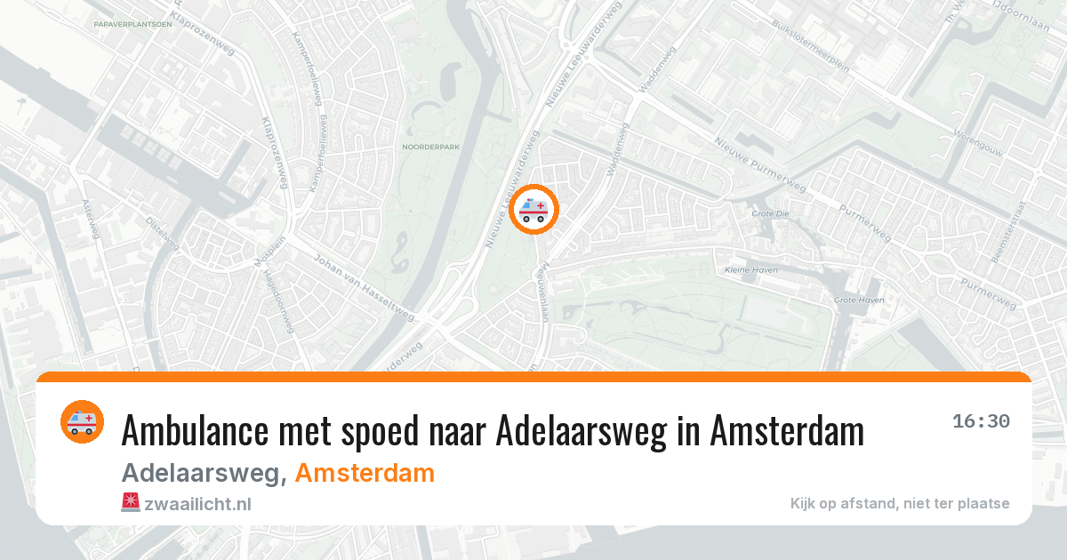 Ambulance met spoed naar Adelaarsweg in Amsterdam — 18 jun 2026