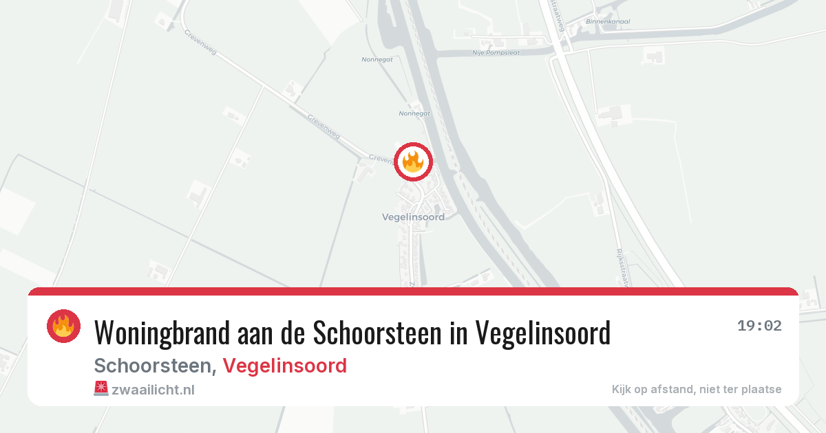 Woningbrand aan de Schoorsteen in Vegelinsoord — 18 feb 2026