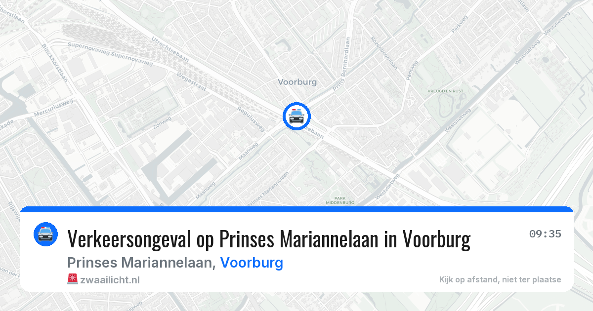 Verkeersongeval op Prinses Mariannelaan in Voorburg — 23 jan 2026