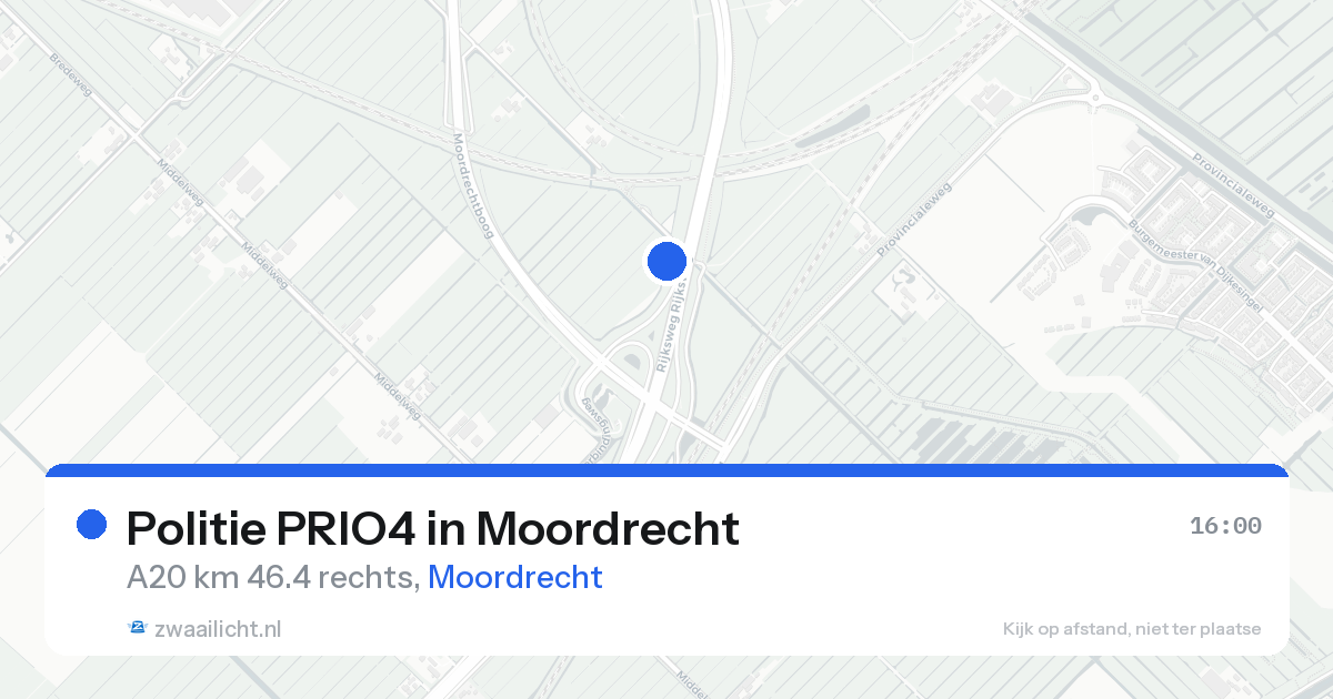 Politie PRIO4 in Moordrecht — 24 aug 2026 | 🚨 Zwaailicht.nl