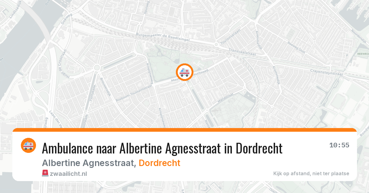 Ambulance naar Albertine Agnesstraat in Dordrecht — 1 jul 2026