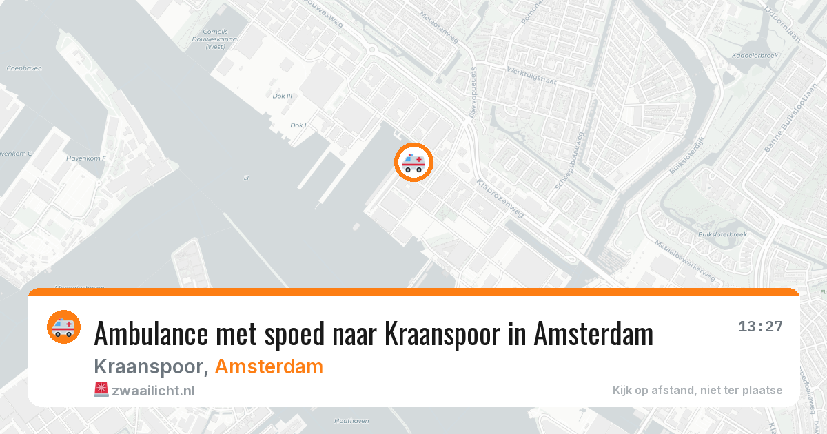 Ambulance met spoed naar Kraanspoor in Amsterdam — 2 jul 2026