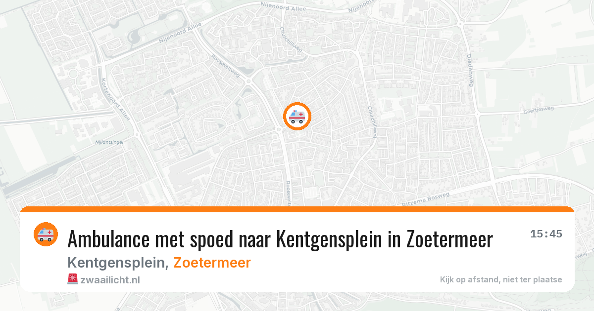 Ambulance met spoed naar Kentgensplein in Zoetermeer — 16 jan 2026