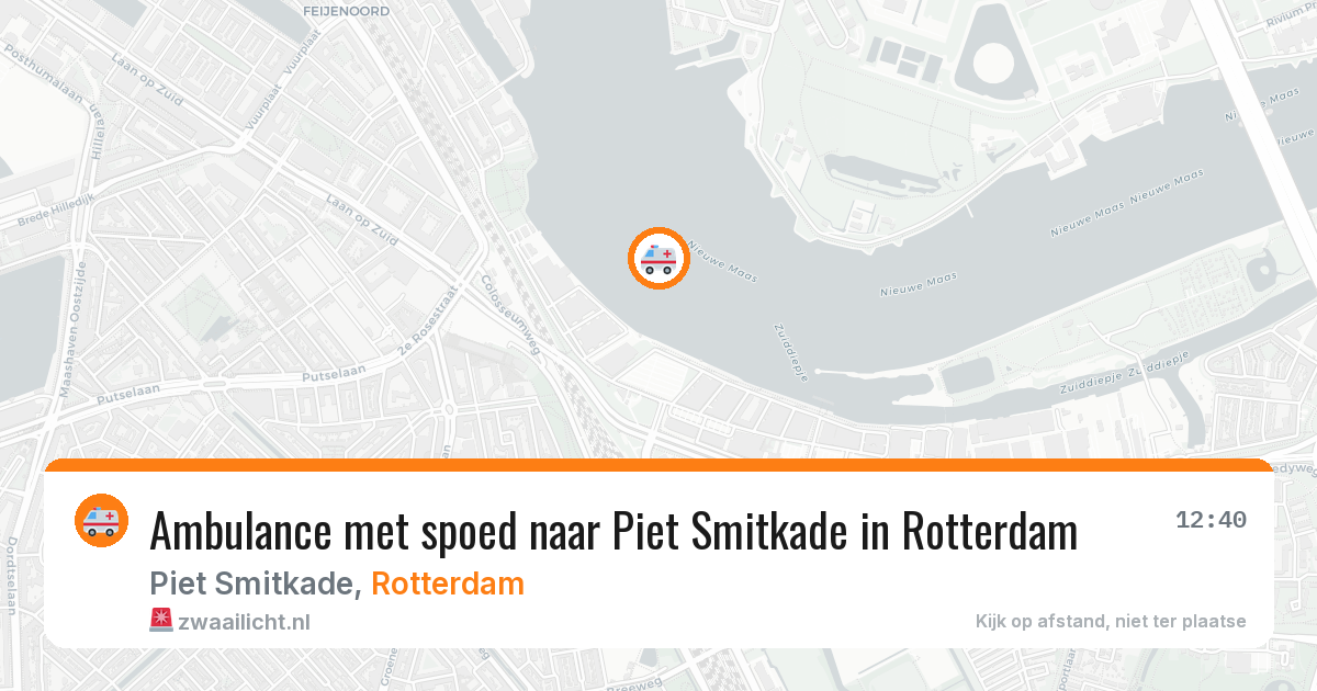 Ambulance met spoed naar Piet Smitkade in Rotterdam — 8 jun 2026