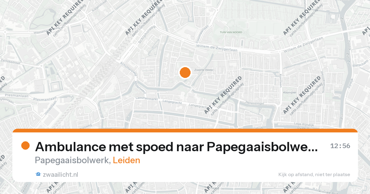 Ambulance met spoed naar Papegaaisbolwerk in Leiden — 23 feb 2026