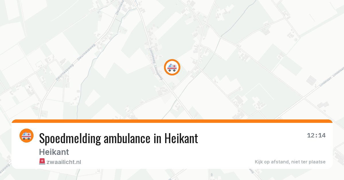 Spoedmelding ambulance in Heikant — 18 jun 2026