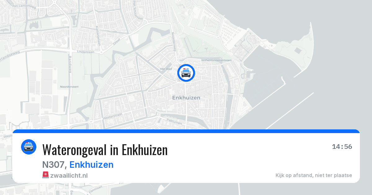Waterongeval in Enkhuizen — 20 mrt 2026