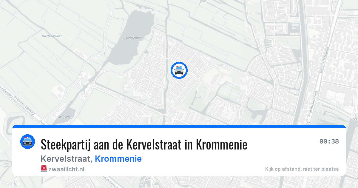 Steekpartij aan de Kervelstraat in Krommenie — 10 jul 2026