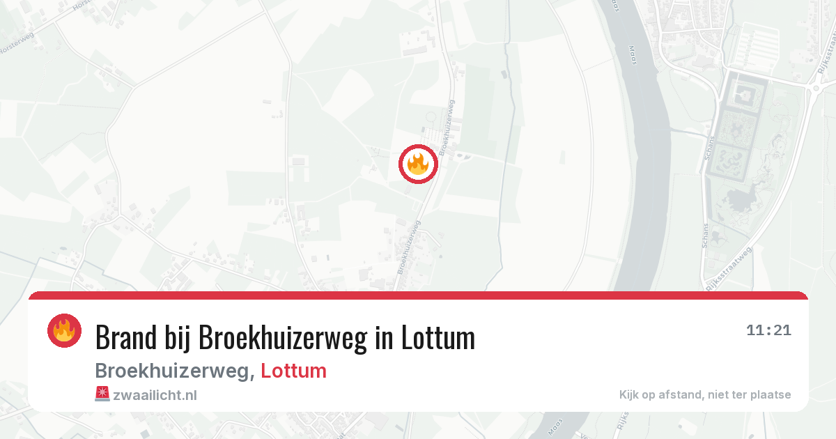 Brand bij Broekhuizerweg in Lottum — 23 mei 2026