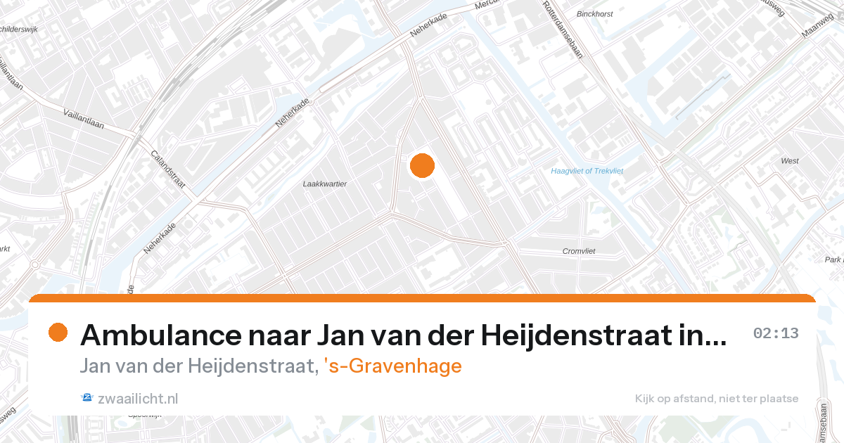 Ambulance naar Jan van der Heijdenstraat in 's-Gravenhage — 1 feb 2026